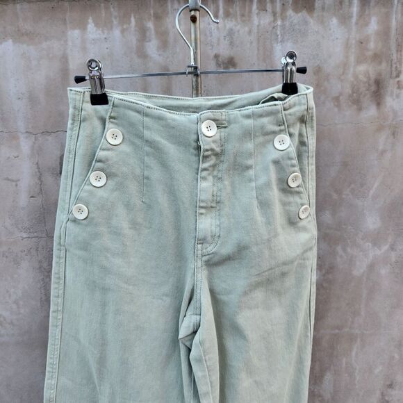 Stitch and feather miou muse summer flare pants sage - Picture 5 of 7